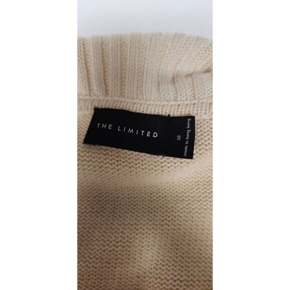 The Limited Womens Small Beige Tan Shawl Neckline Wool Cardigan Sweater Size SM - Picture 5 of 5